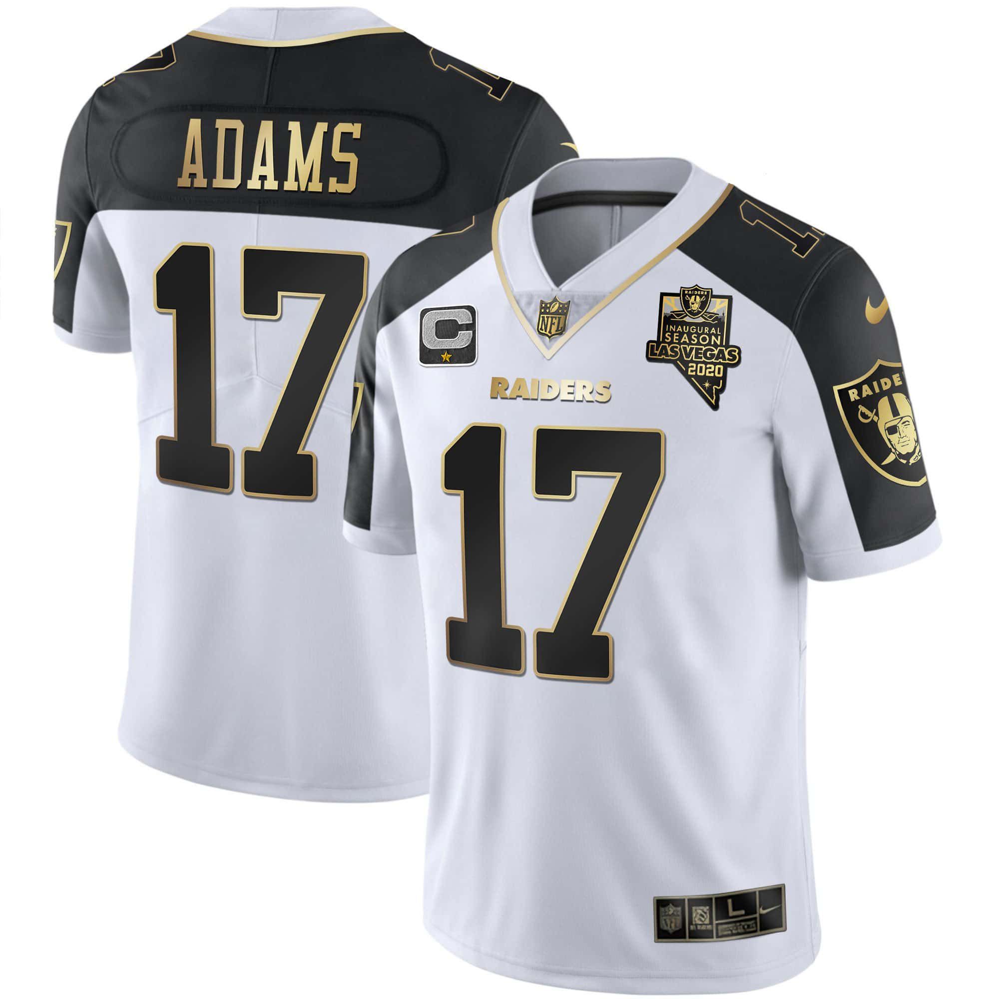 Men Oakland Raiders #17 Adams 2024 Nike Vapor White Gold & Black Inverted Limited NFL Jersey->indianapolis colts->NFL Jersey